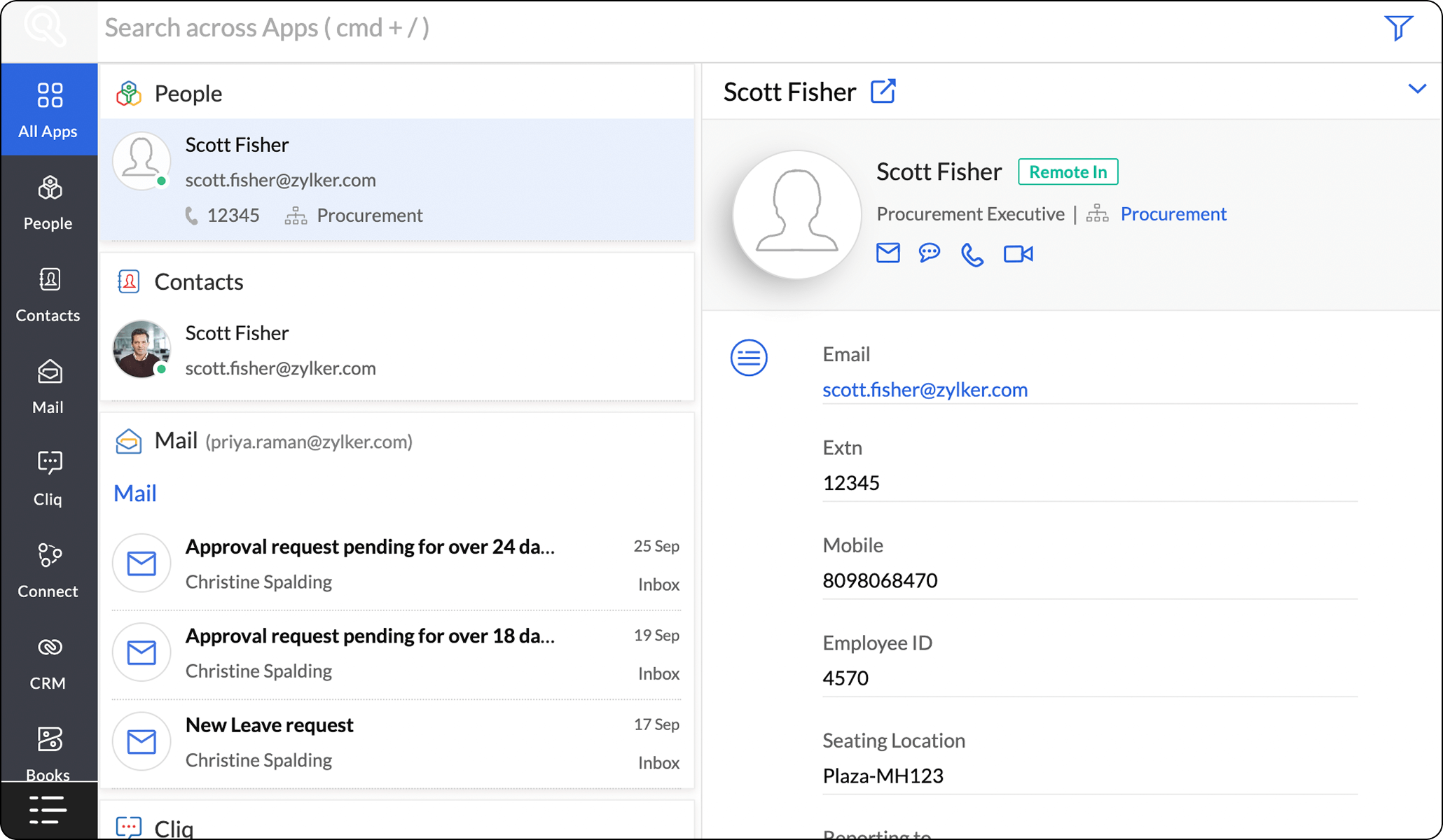 Zia Insights Interface