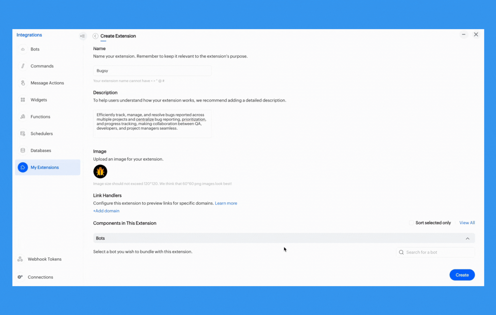 Creating a Cliq Extension by bundling internal tools of Developer Platform