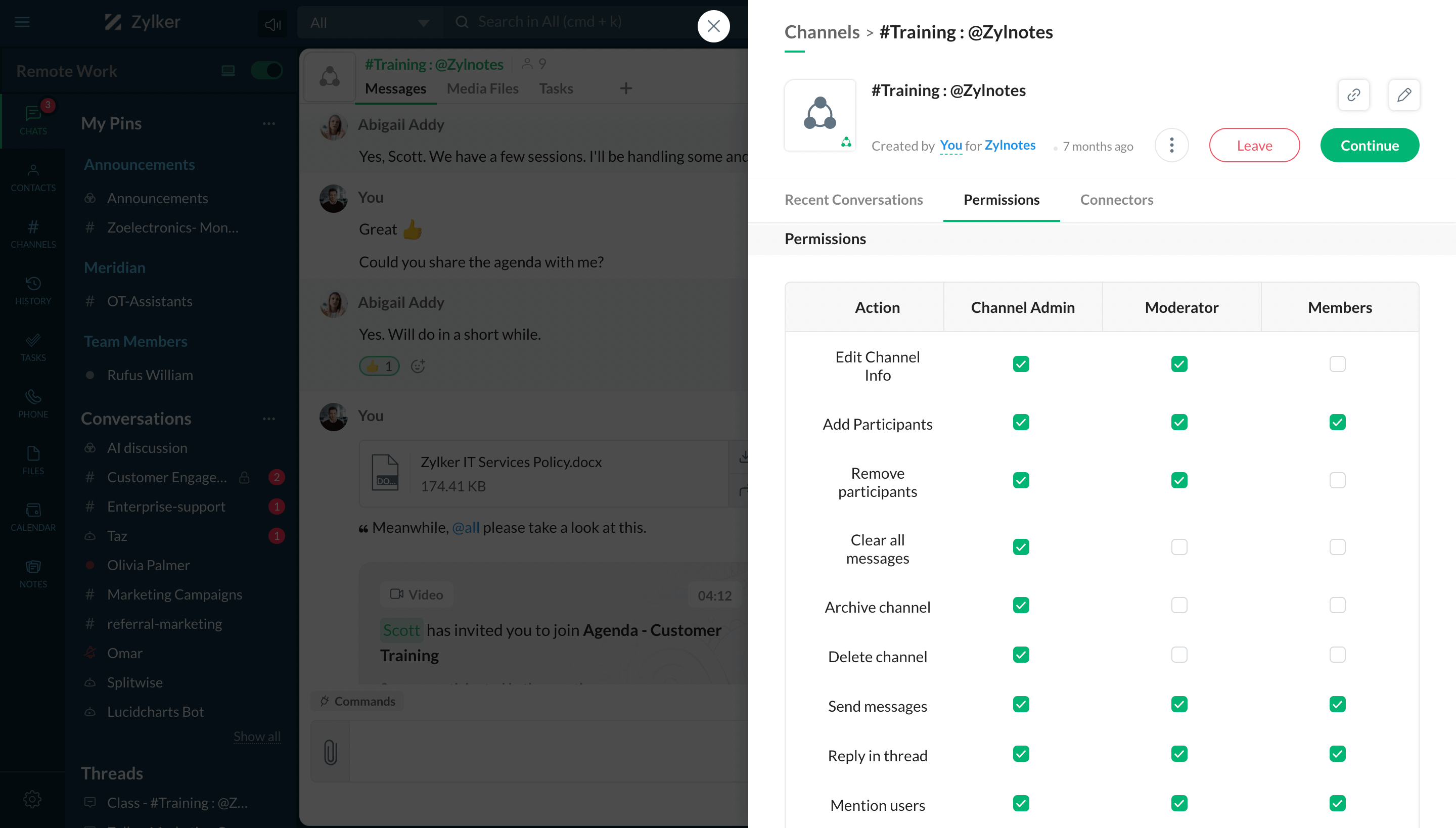 participant Roles & Permissions