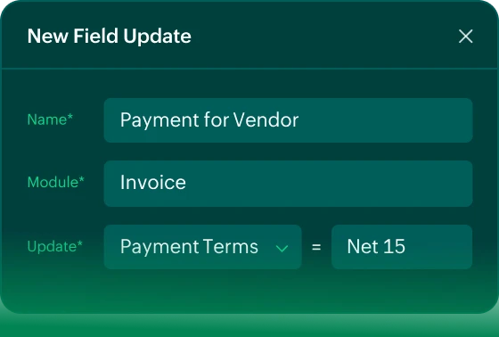 Update fields automatically