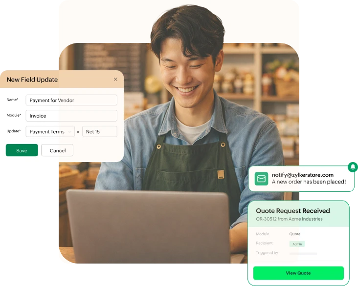 Workflows automation on mobile