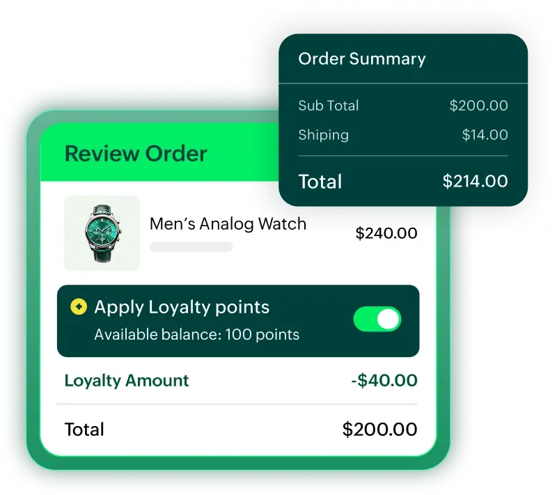 Checkout redemption