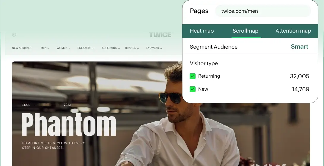 Personalized website experiences in PageSense
