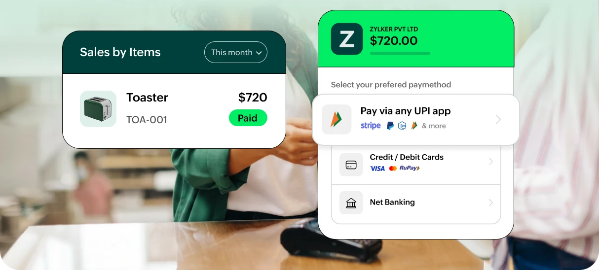 Automatic payment method syncing between Zoho Inventory and Zoho Commerce