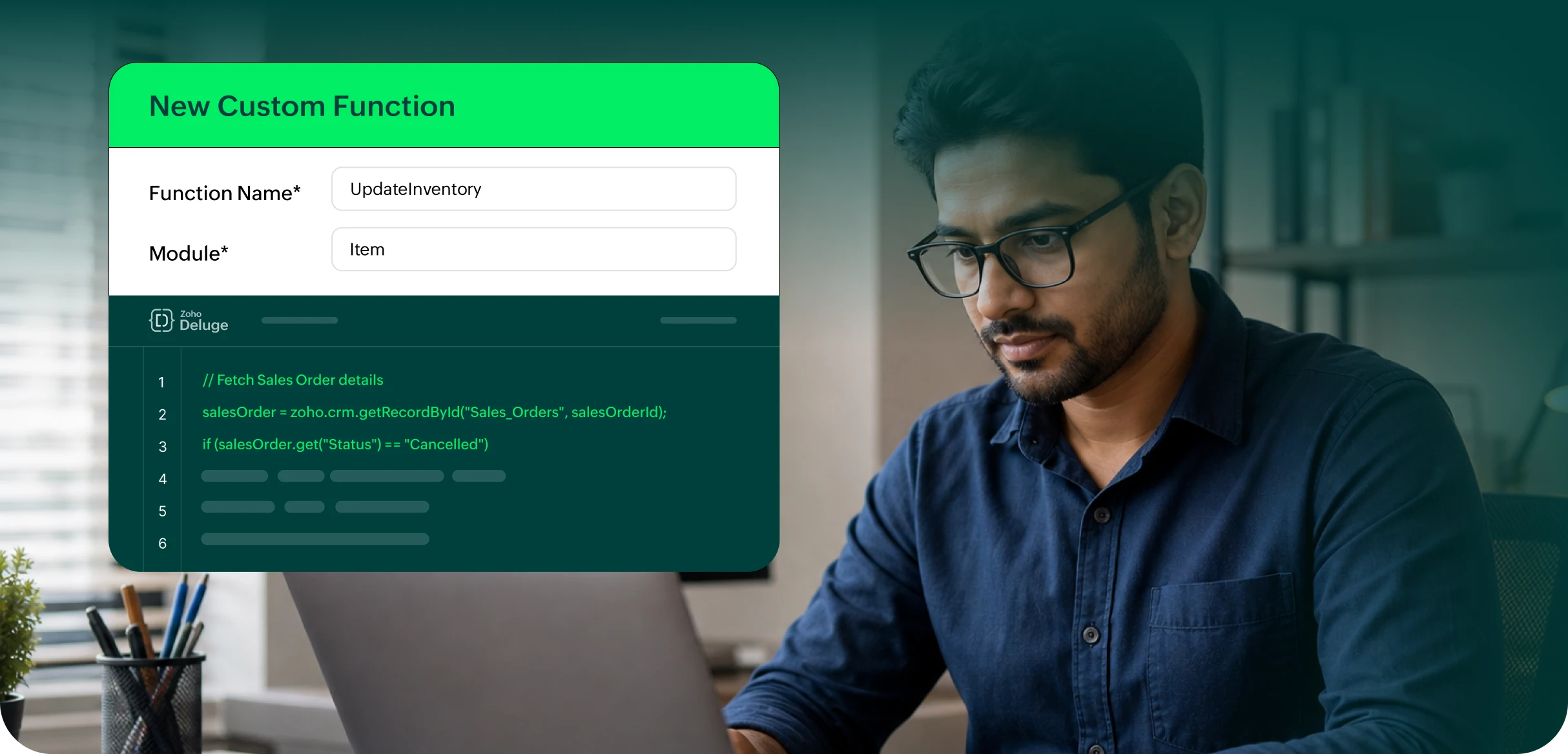 Zoho Flow advanced workflow builder for Zoho Commerce