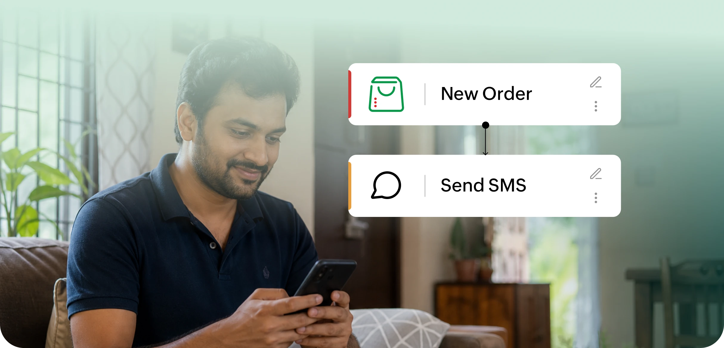 Zoho Flow automated customer order updates for Zoho Commerce
