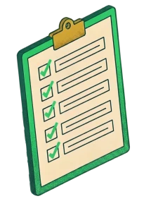 Storefront checklist illustration