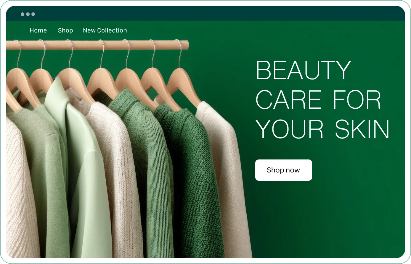 Homepage hero section of Zoho Commerce site