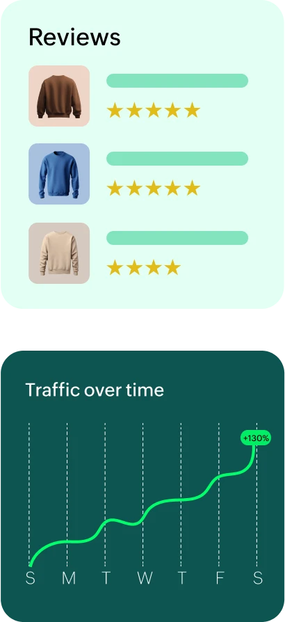 Product detail and checkout highlights
