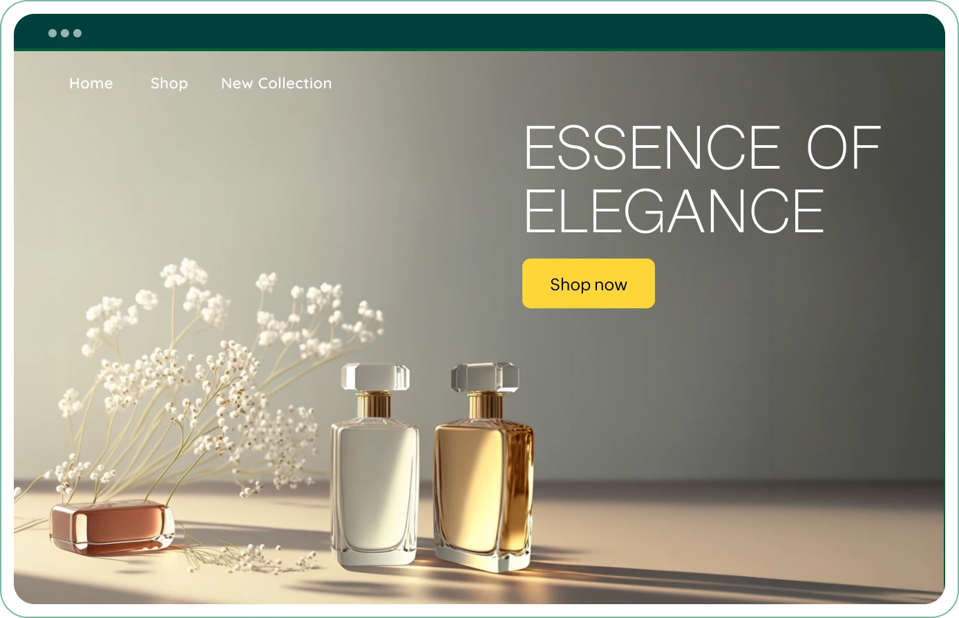 Ecommerce platform hero preview