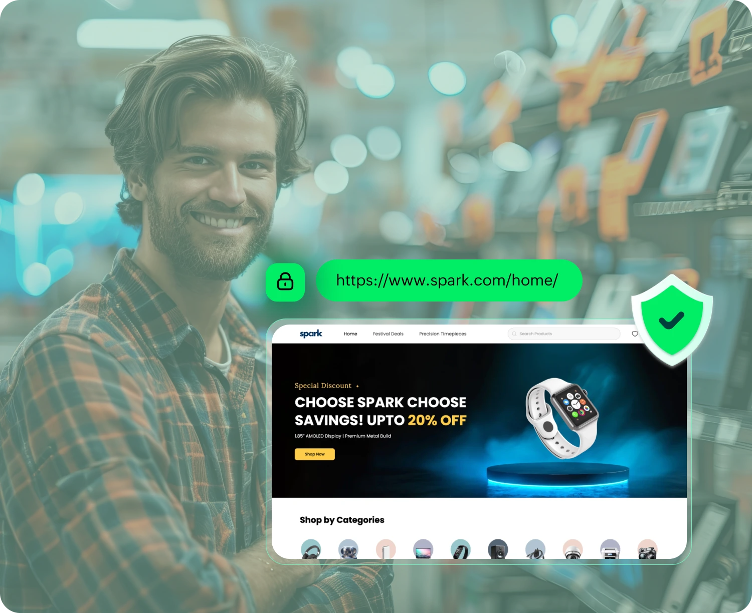 Shipping integrations and secure payment gateway