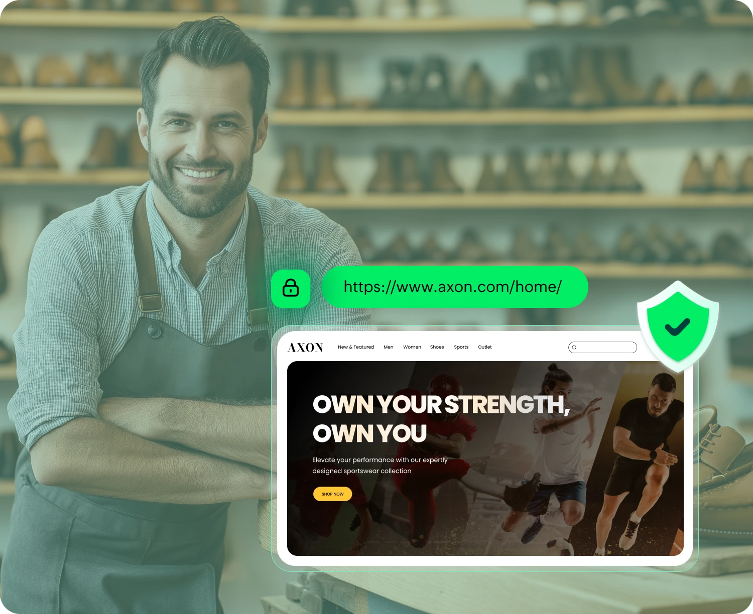 Shipping integrations and secure payment gateway