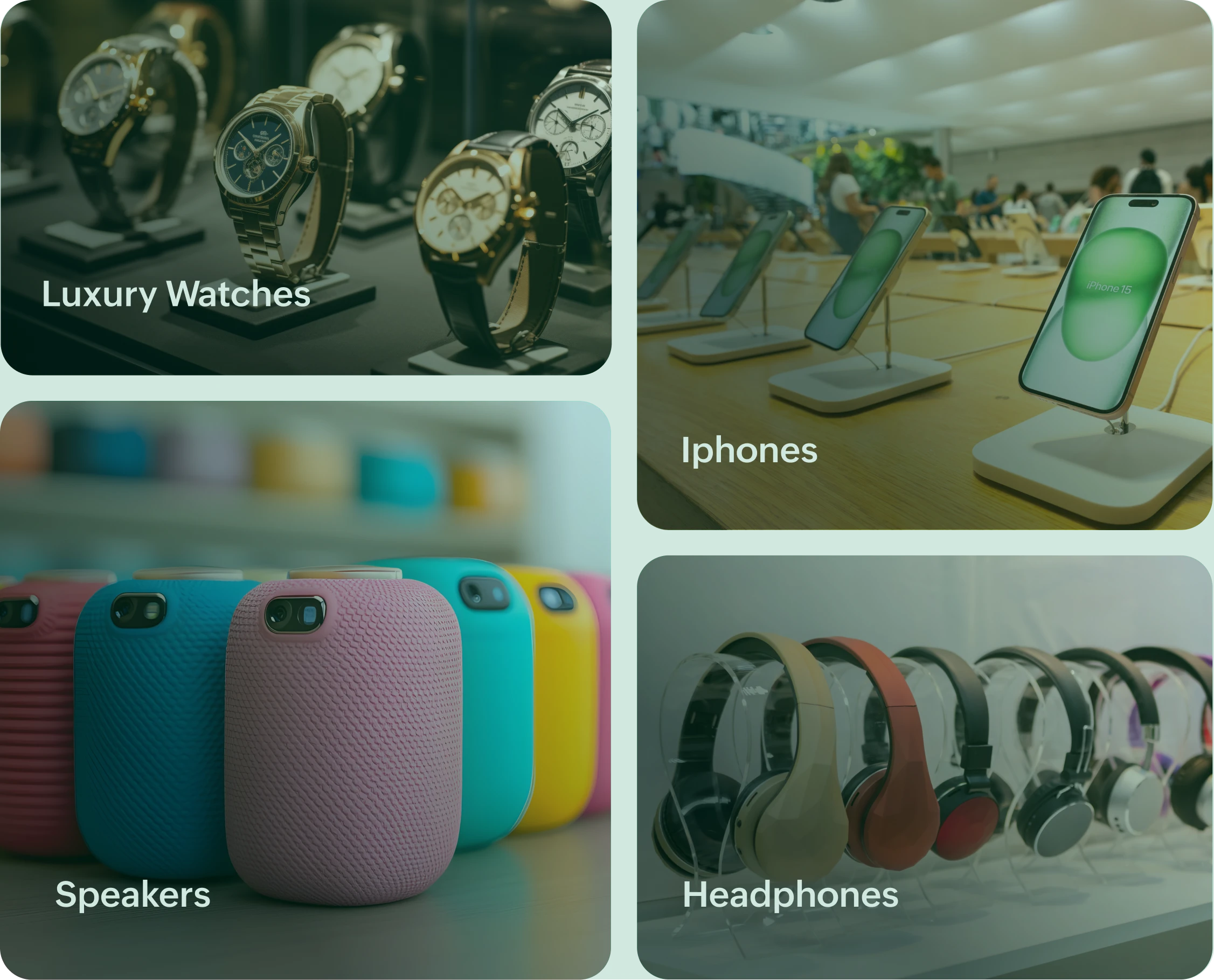 Product gallery and lookbook display
