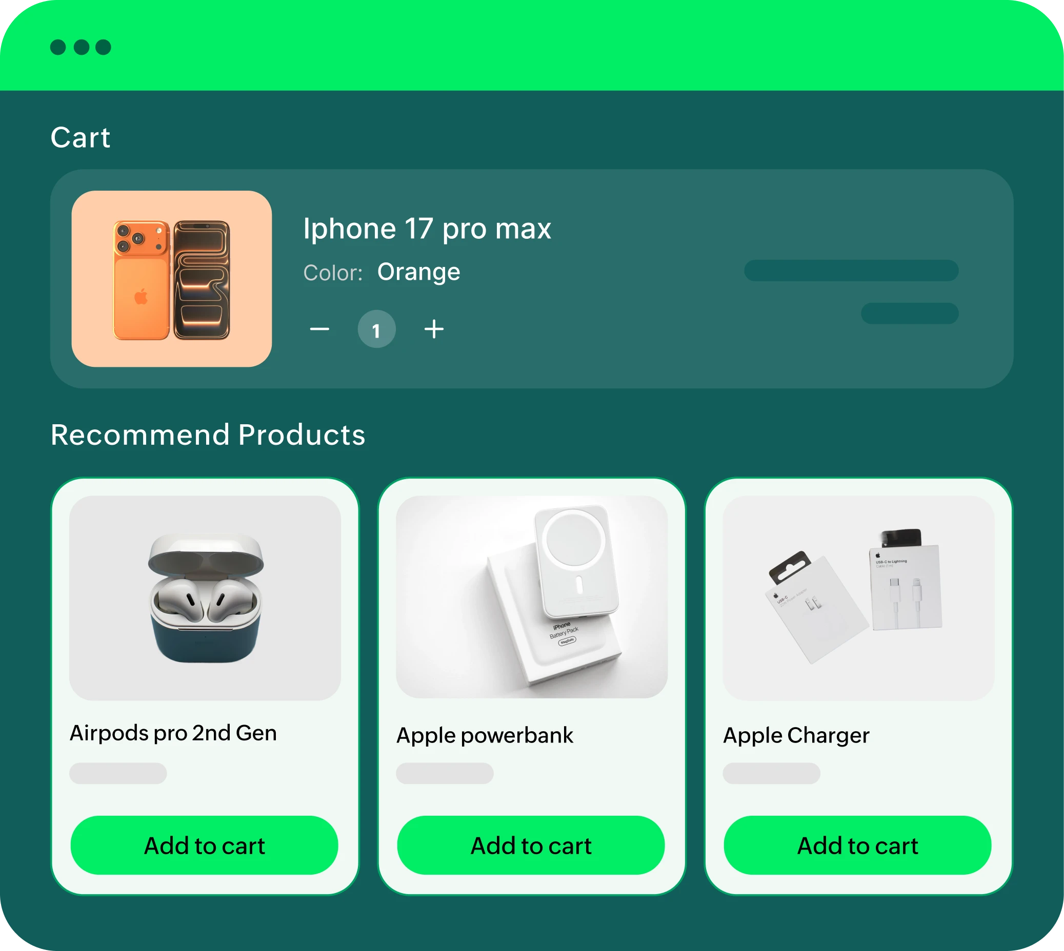Smart product recommendations in Zoho Commerce