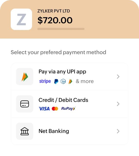 Secure checkout with trusted payment methods