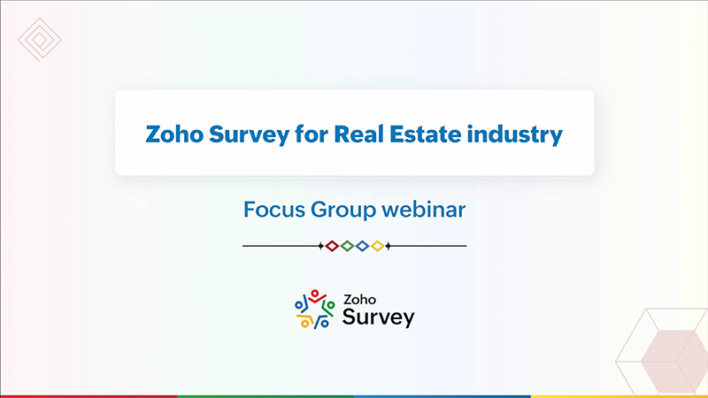Zoho Survey Focus Group webinars