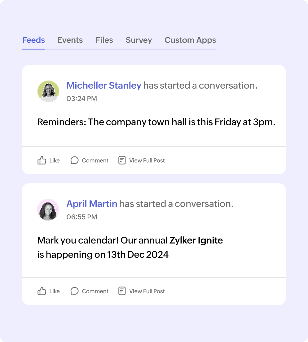 Make instant announcements