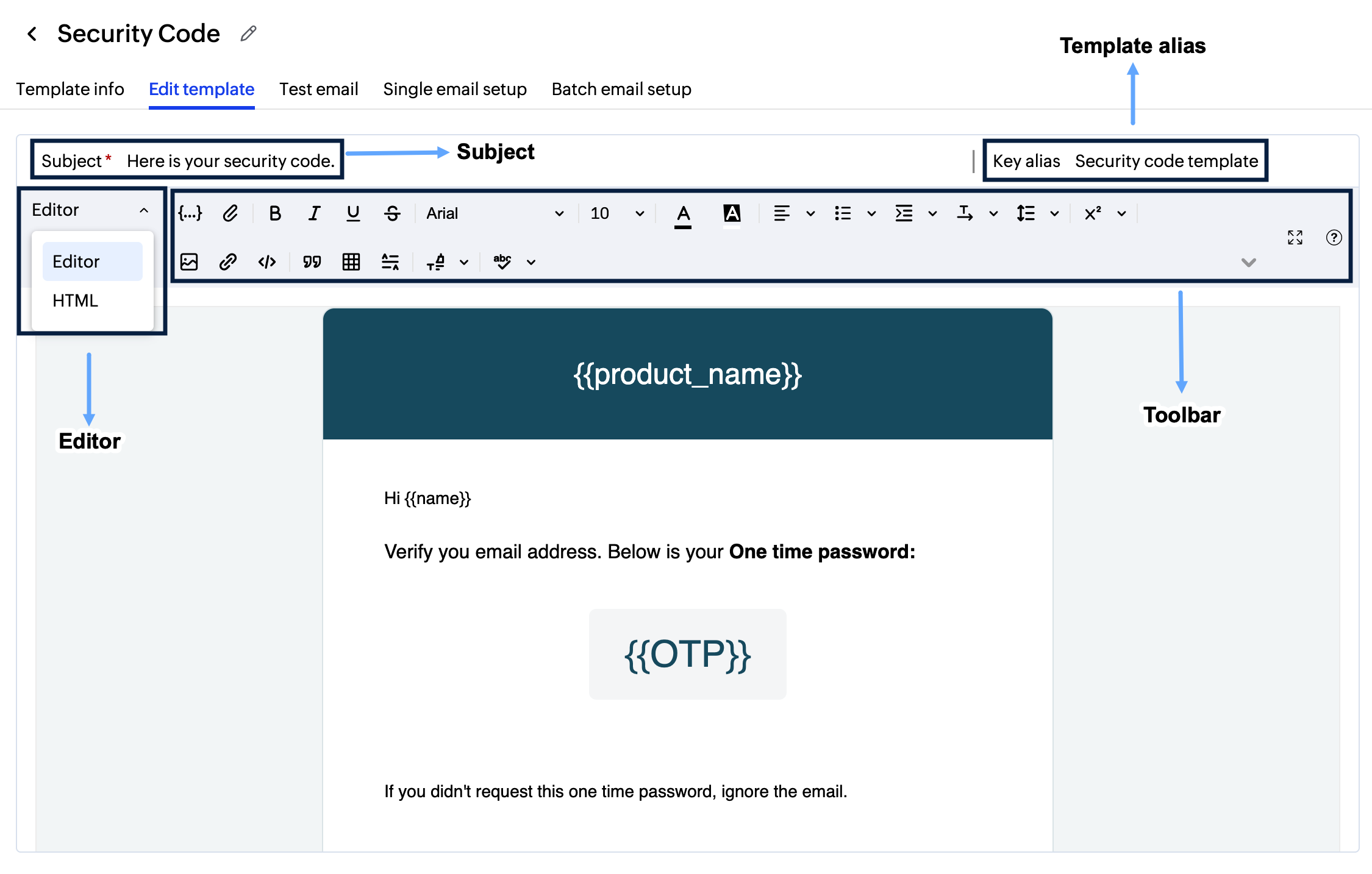 template editor template editor
