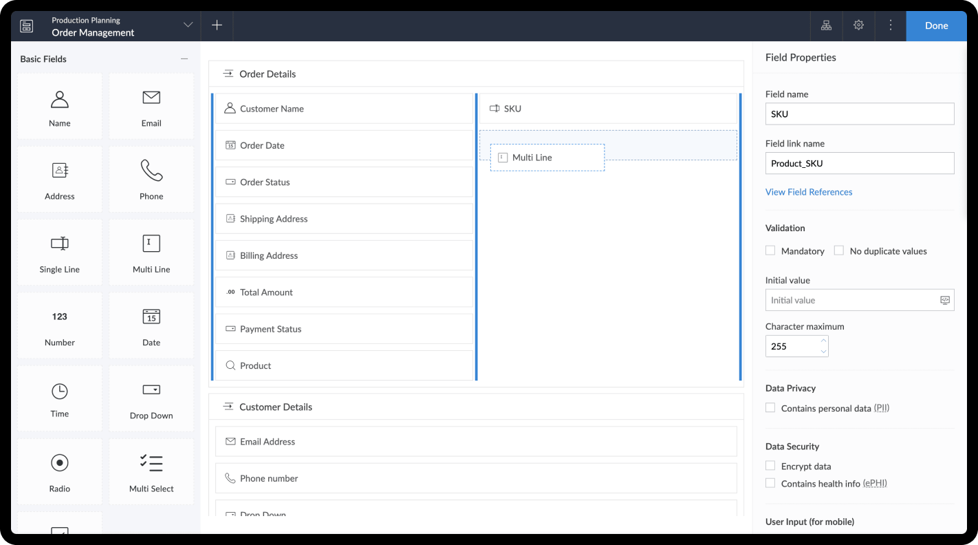 Drag-and-drop interface