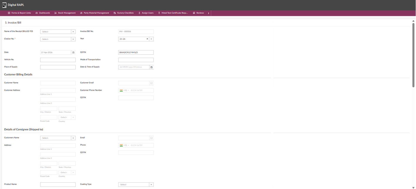 Customer portal