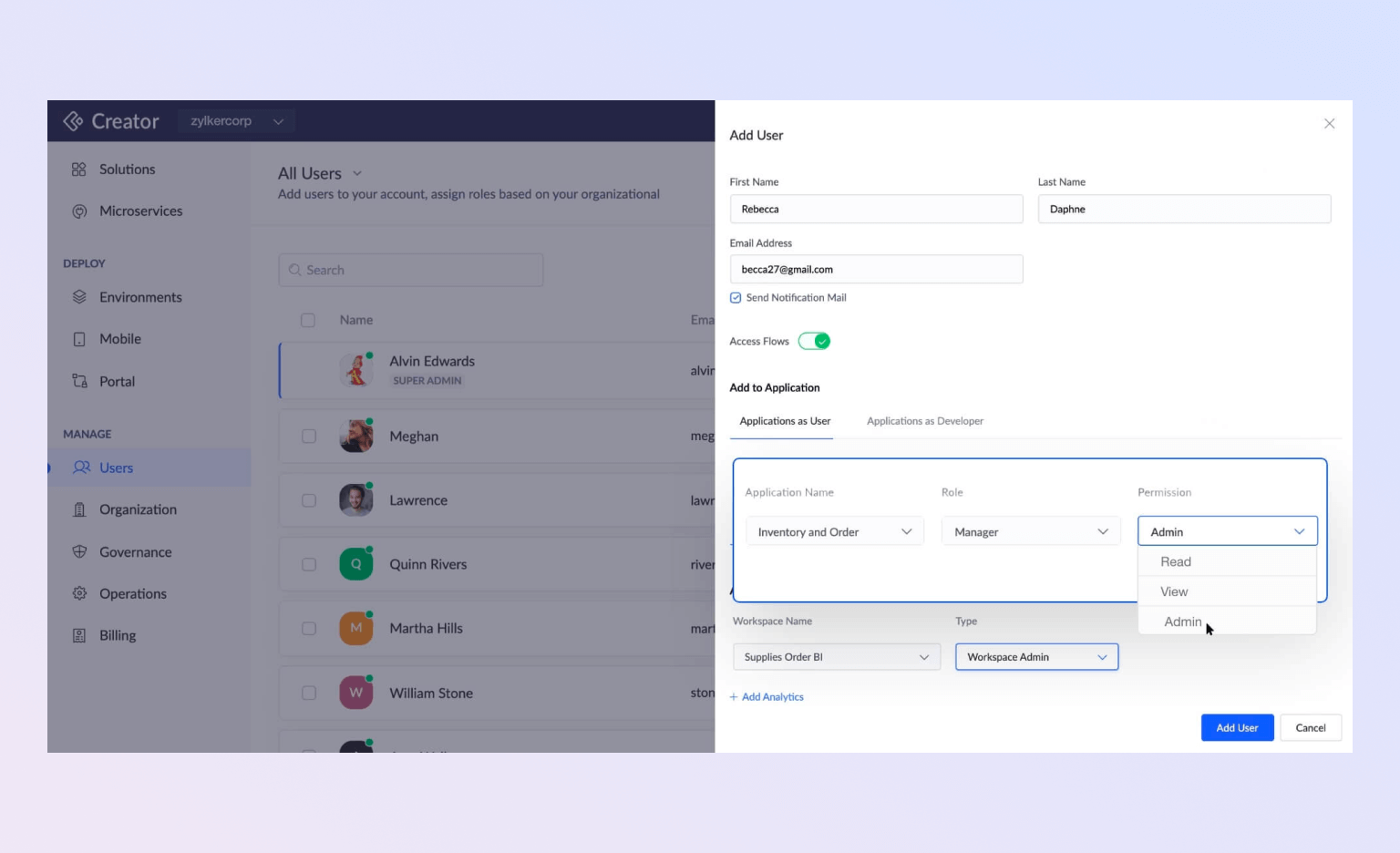 Role-Based Access Controls (RBAC)