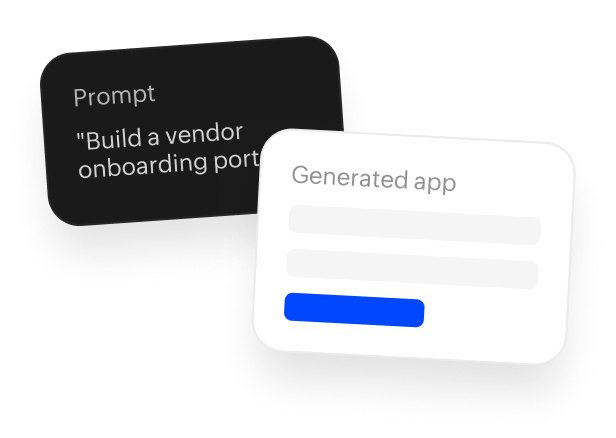 AI generating an app from a prompt