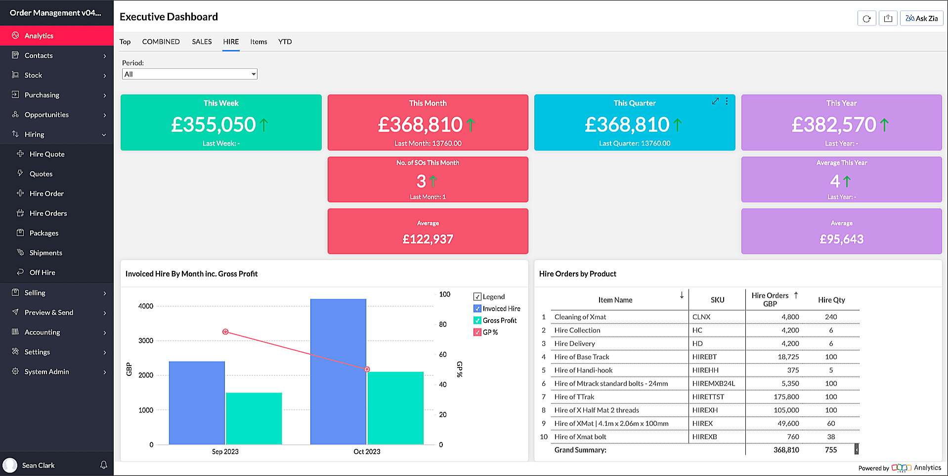 Order management application