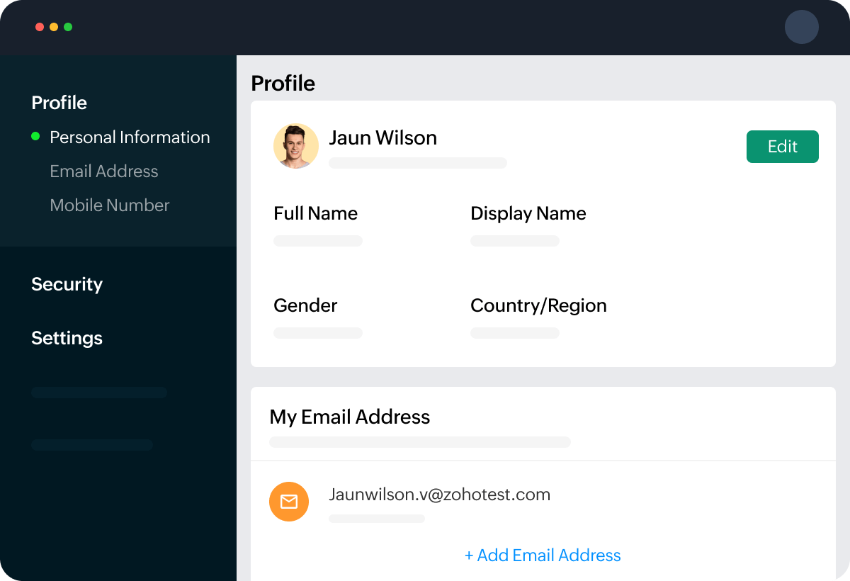 Self-service portal
