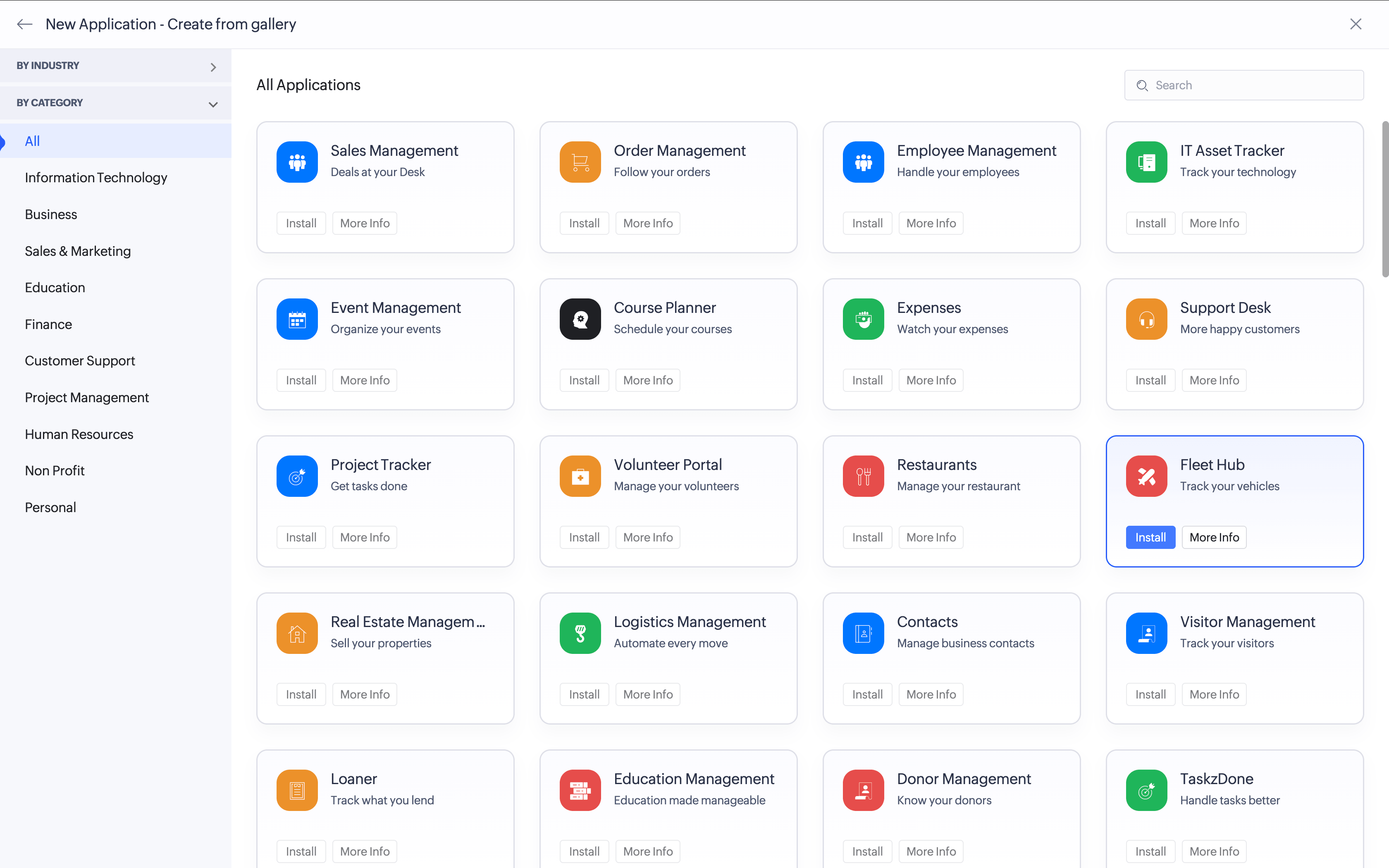 Accelerate development using 100+ prebuilt applications