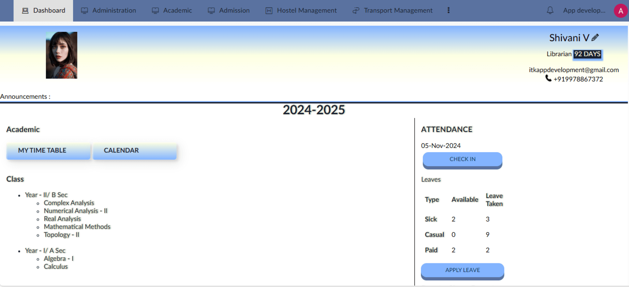 acema profile dashboard