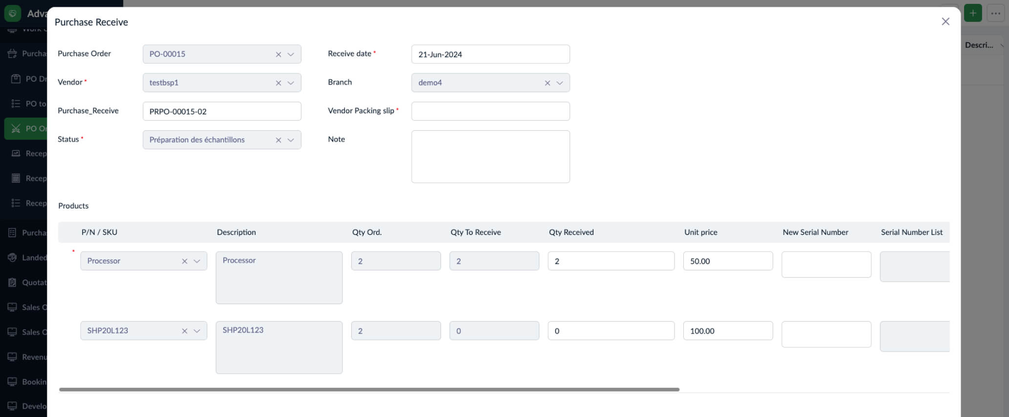 averro purchase receive