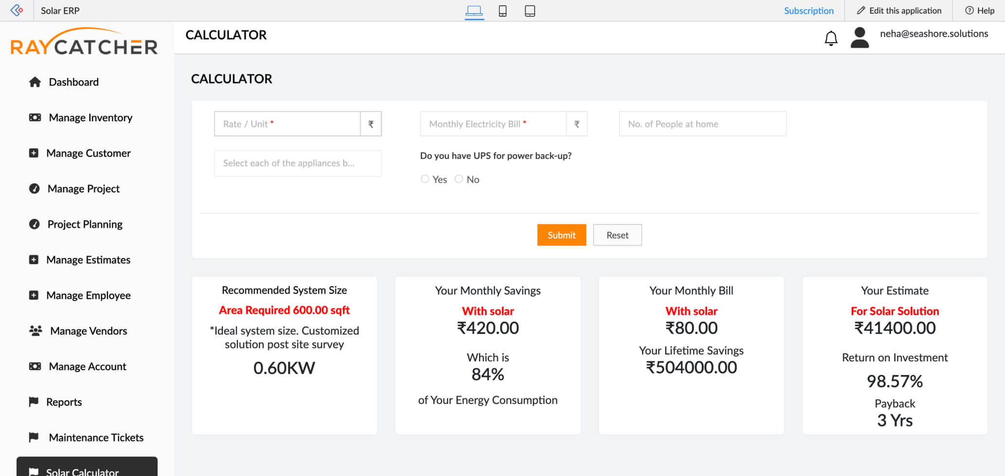 raycatcher-calculator