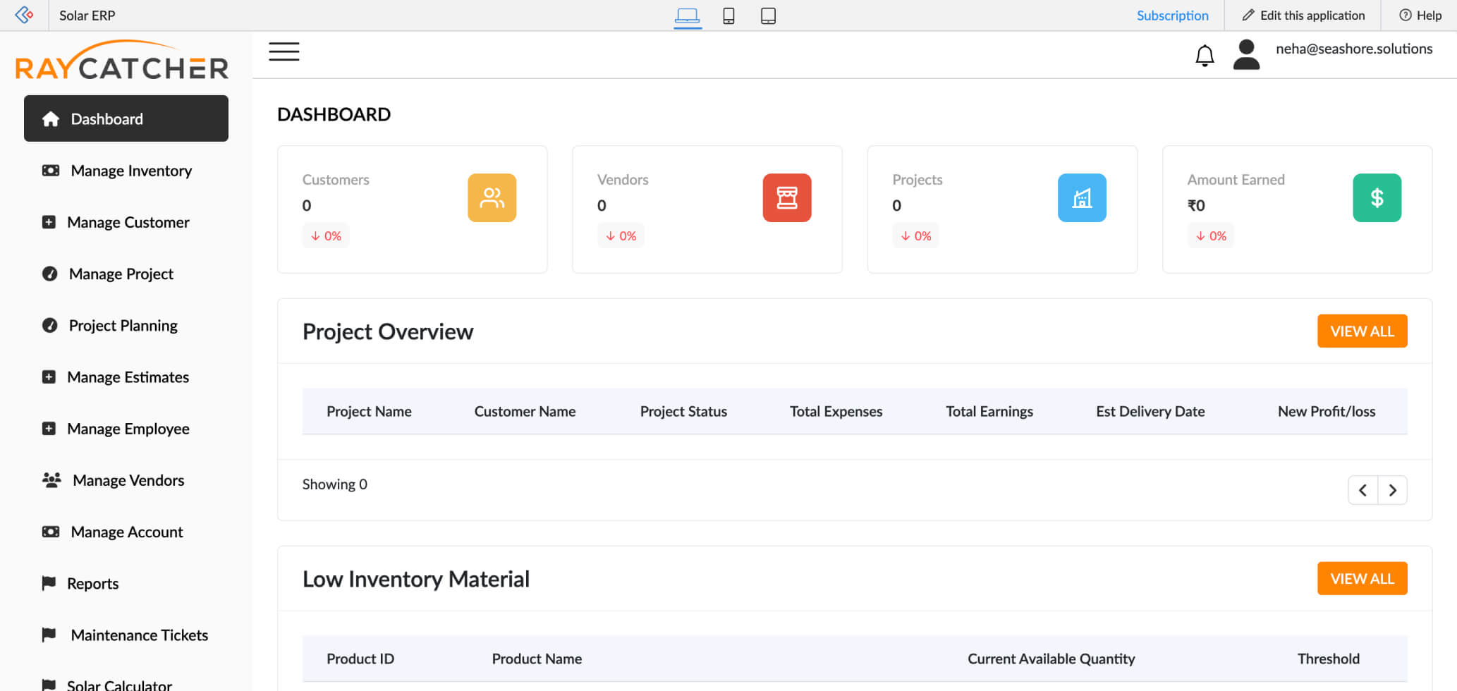 raycatcher-dashboard