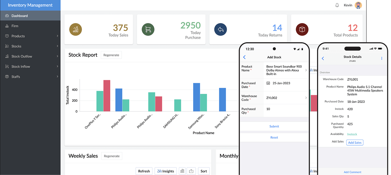 Multi-device deployment mockup across web, iOS and Android