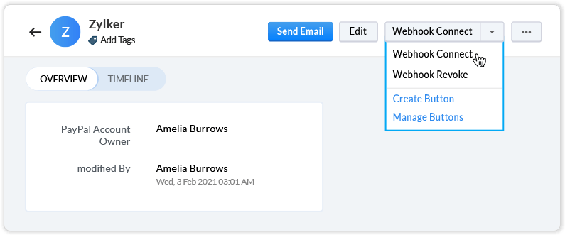 Sync Merchant PayPal account with Webhook ID for updates