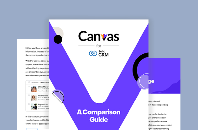 Canvas for Zoho CRM: A Comparison Guide