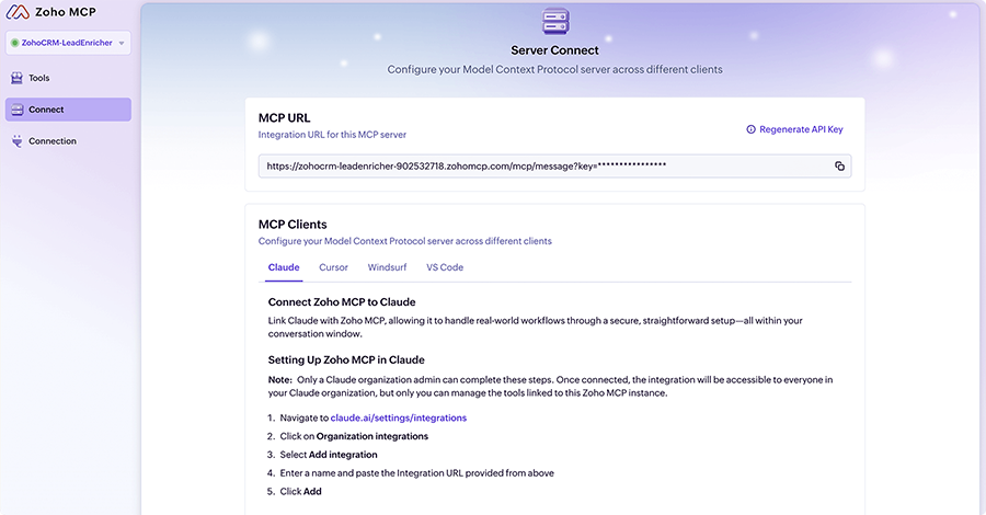 Transform Zoho CRM into an agent-executable platform