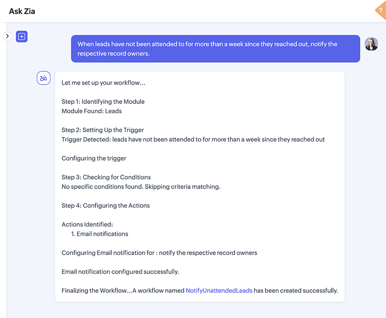lead generation through zoho sites