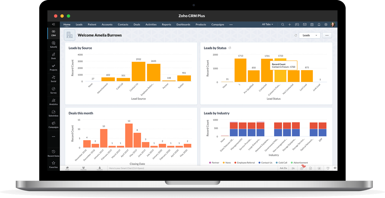 Zoho CRM Plus Desktop Application