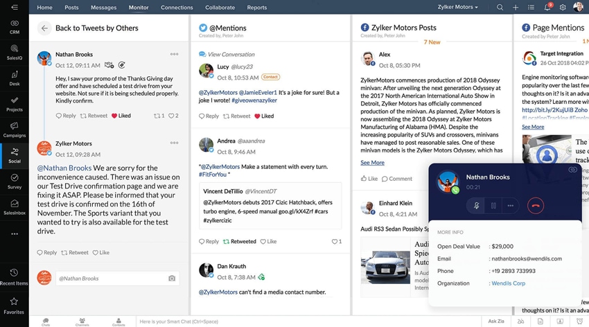 Gestione conversaciones en diferentes plataformas en una sola cadena