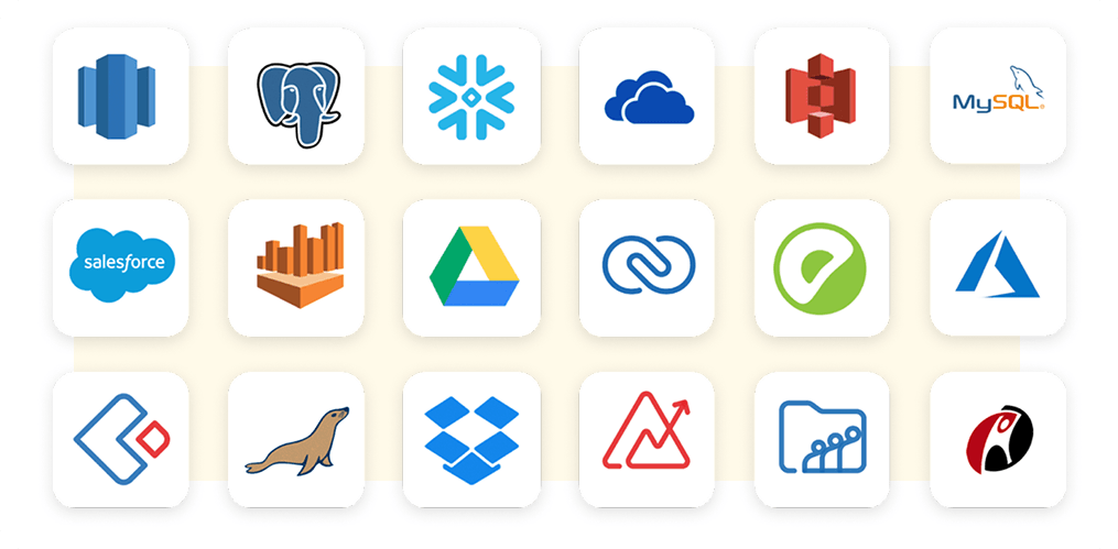 Zoho DataPrep connectors interface
