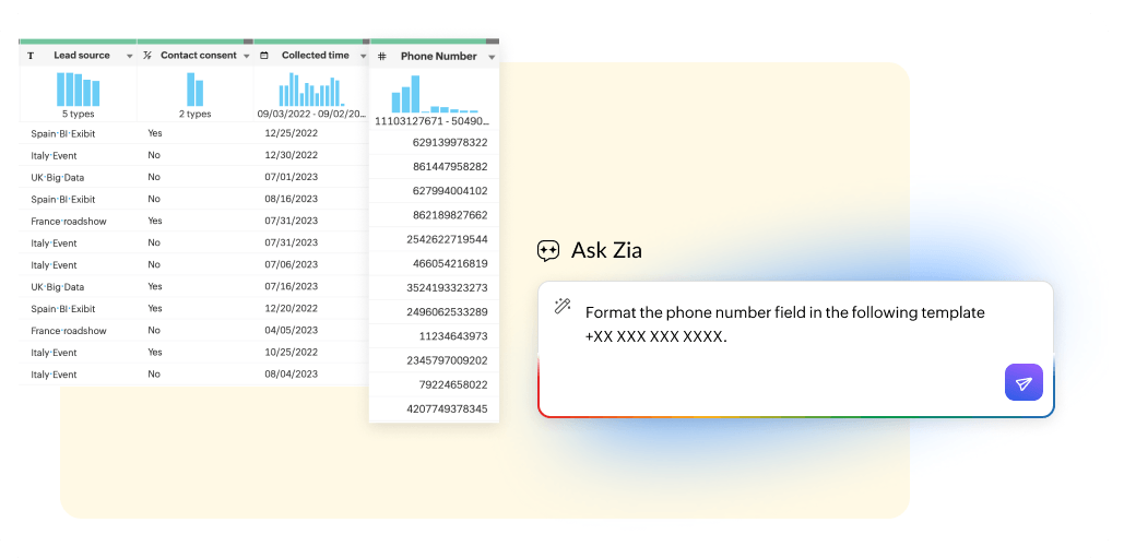 Transform step in Zoho DataPrep