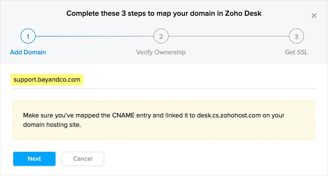 Domain mapping