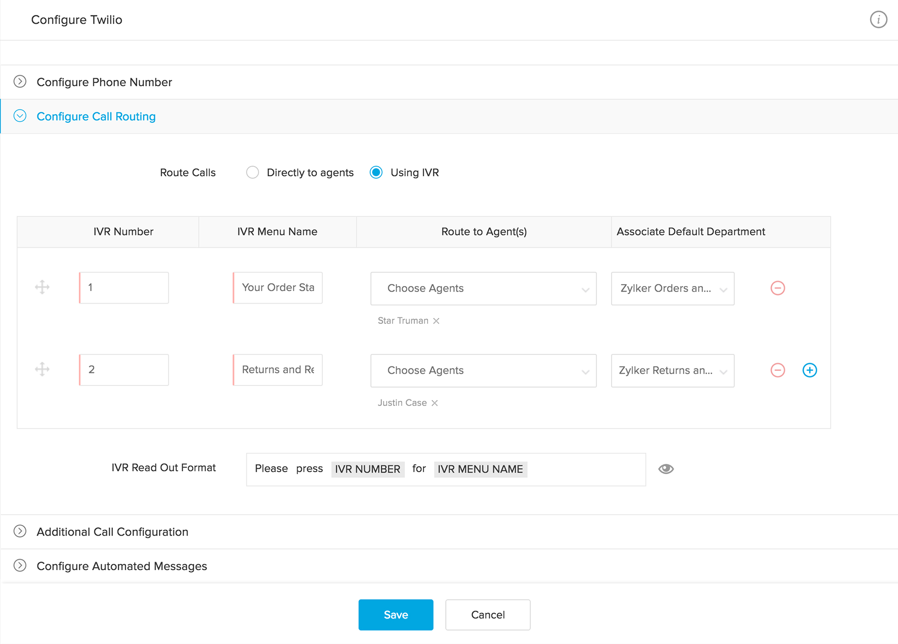 Zoho Desk's Interactive Voice Response (IVR)