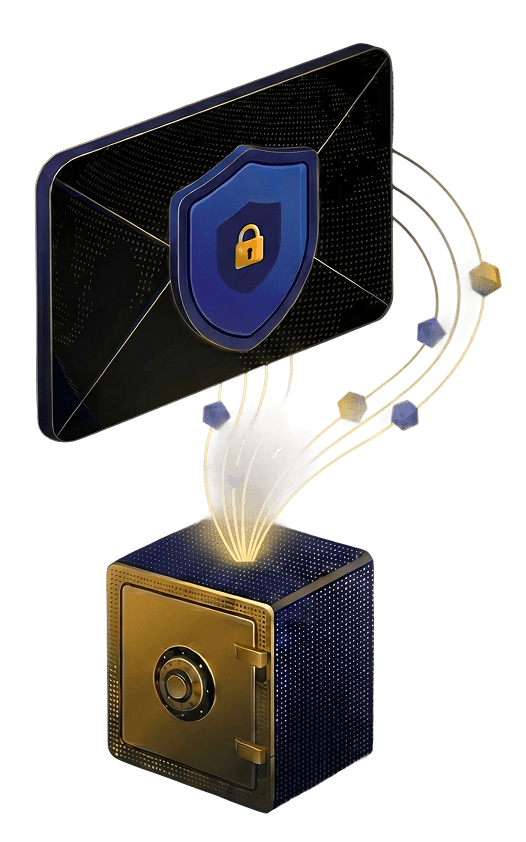 Tamper-proof email preservation illustration