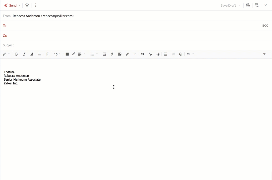 Guardar contactos de correo electrónico