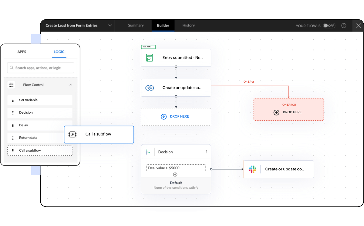 Reuse steps across workflows with subflows