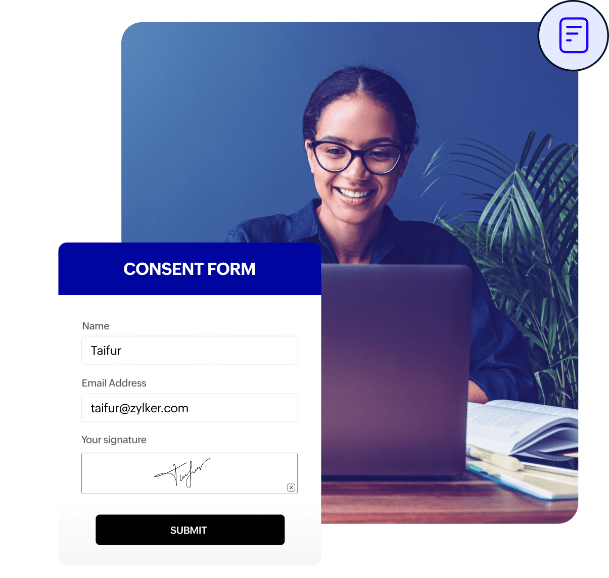 Collect legally binding e-signatures with Zoho Forms