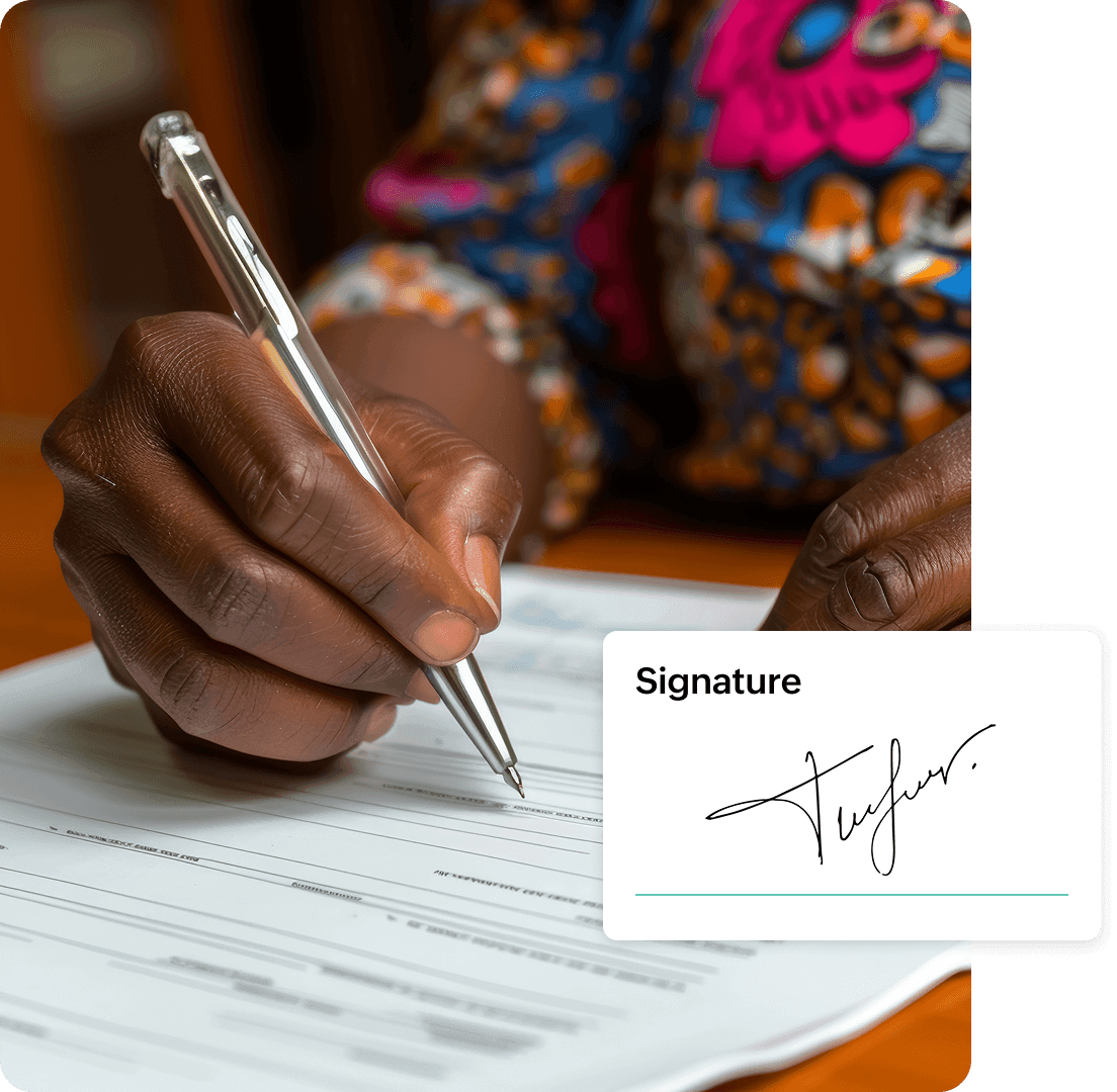 Legally binding signatures