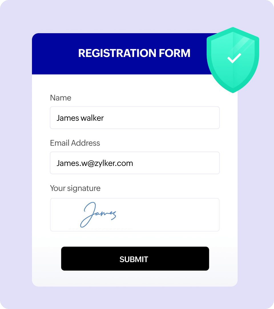Seamless signature flow